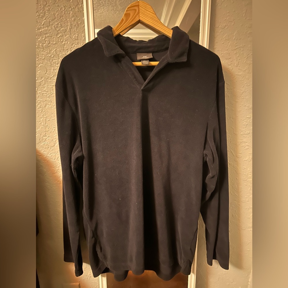 Dark Navy terry longsleeve H&M Polo Men's Size Large